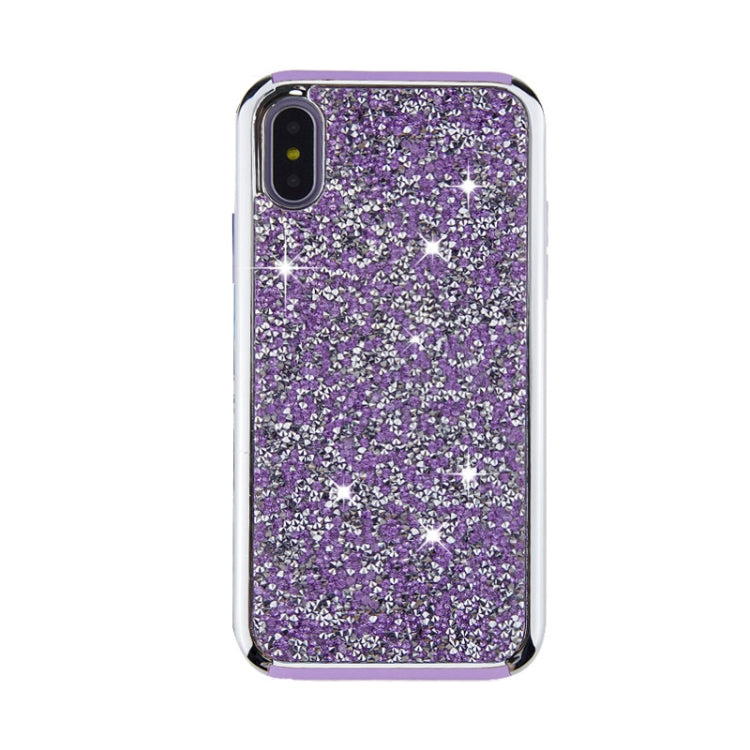 For iPhone X / XS Diamond Series Electroplating PC TPU Protective Case
