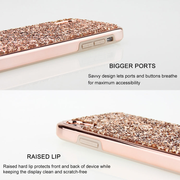 For iPhone X / XS Diamond Series Electroplating PC TPU Protective Case