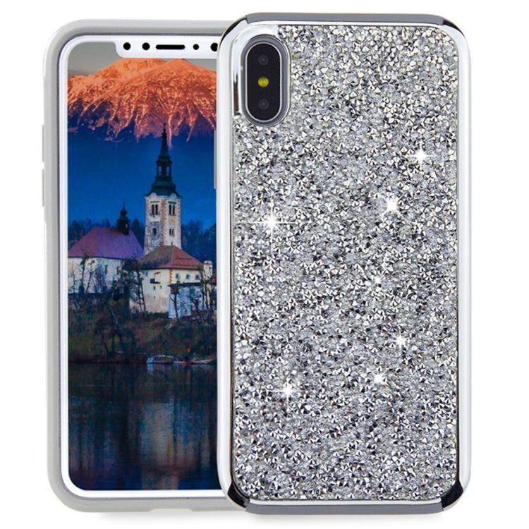 For iPhone X / XS Diamond Series Electroplating PC TPU Protective Case
