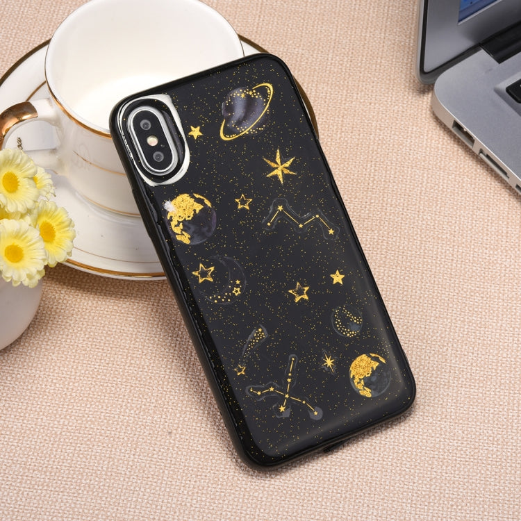 For iPhone X / XS Star Pattern TPU Protective Back Cover Case