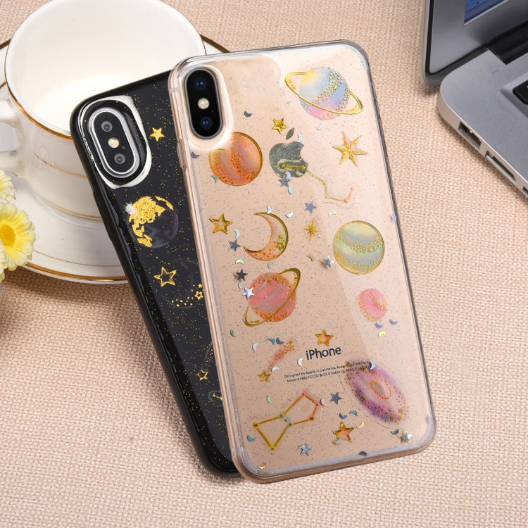 For iPhone X / XS Star Pattern TPU Protective Back Cover Case