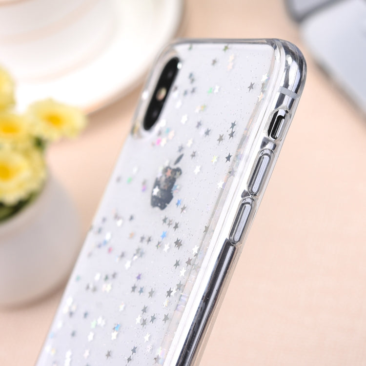 For iPhone X / XS Starry Sky Pattern TPU Protective Back Cover Case