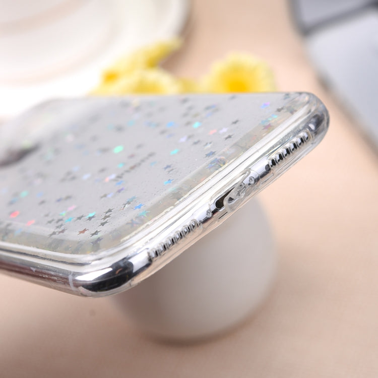 For iPhone X / XS Starry Sky Pattern TPU Protective Back Cover Case