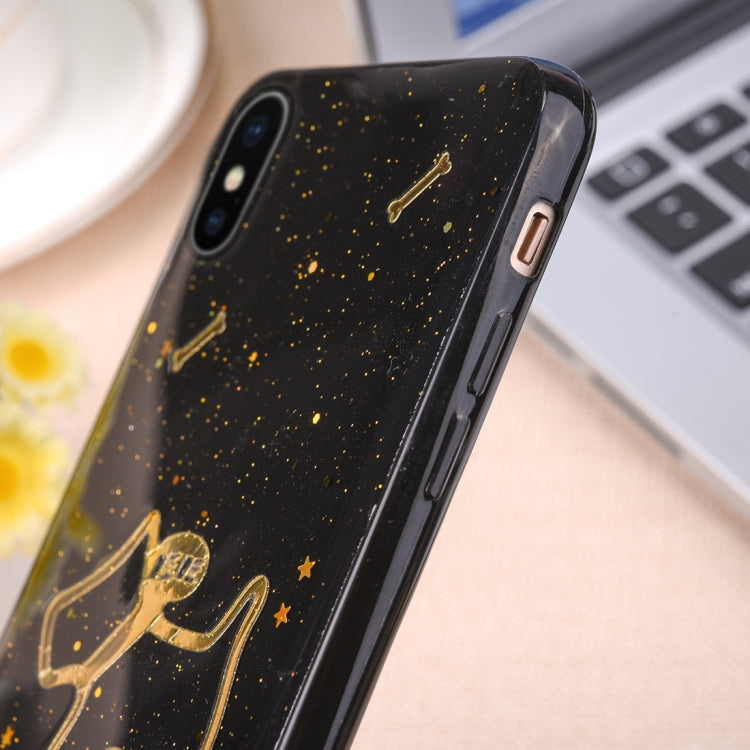 For iPhone X / XS Dog Pattern Protective Back Cover Soft Case