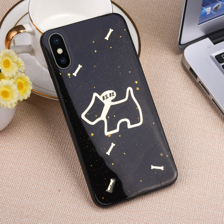 For iPhone X / XS Dog Pattern Protective Back Cover Soft Case