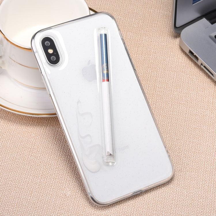 For iPhone X / XS Cigarette Pattern Protective Back Cover Soft Case