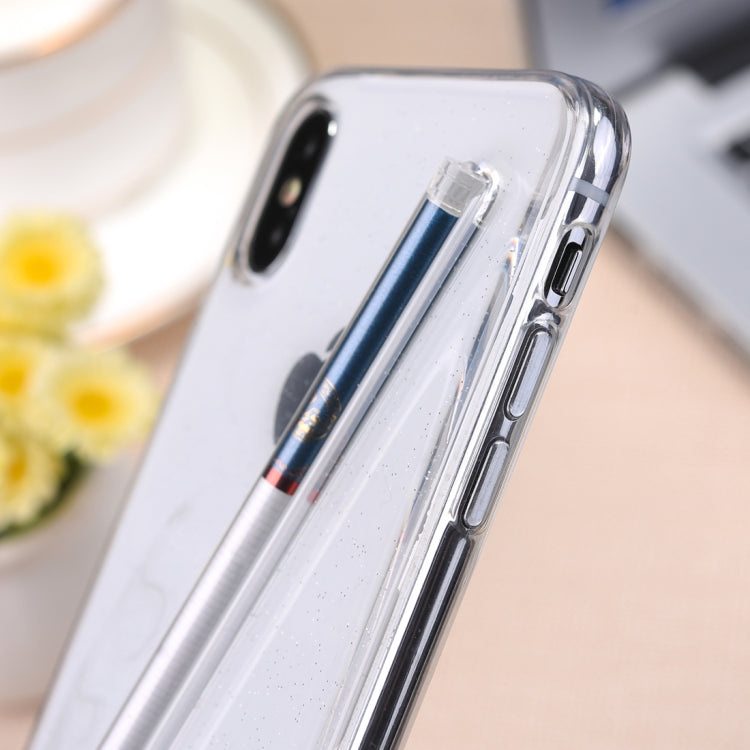 For iPhone X / XS Cigarette Pattern Protective Back Cover Soft Case