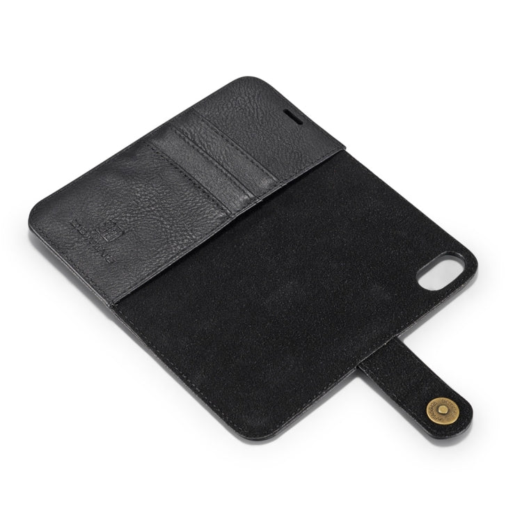 For iPhone X / XS DG.MING  Crazy Horse Texture Horizontal Flip Detachable Magnetic Protective Case with Holder & Card Slots & Wallet