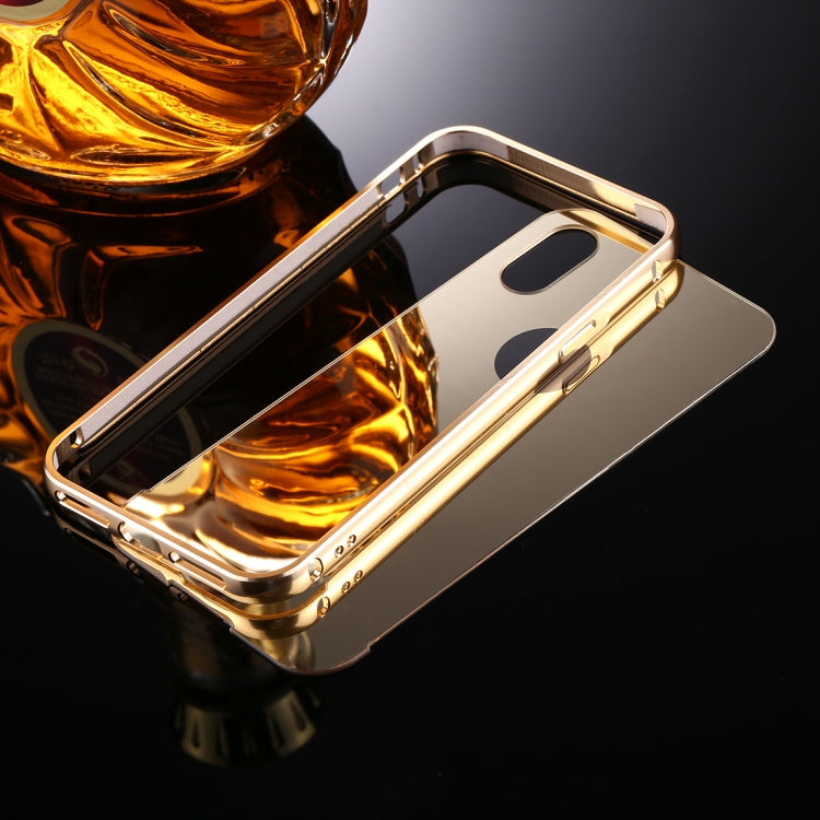 For iPhone X / XS Electroplating + PC Mirror Protective Back Cover Case