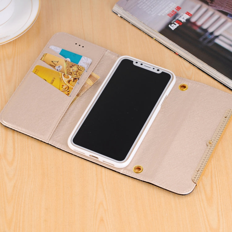 For iPhone X / XS Shoulder Bag Shaped PU Leather Horizontal Flip Protective Case Cover with Card Slots & Wallet