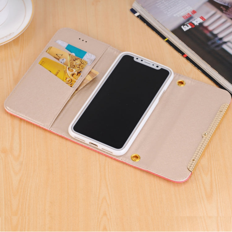 For iPhone X / XS Shoulder Bag Shaped PU Leather Horizontal Flip Protective Case Cover with Card Slots & Wallet