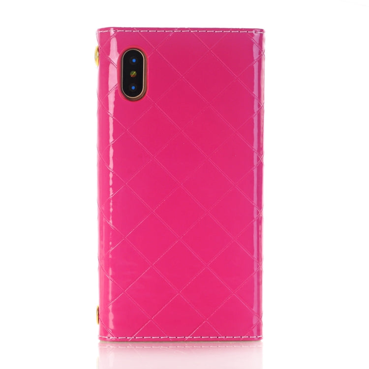 For iPhone X / XS Shoulder Bag Shaped PU Leather Horizontal Flip Protective Case Cover with Card Slots & Wallet