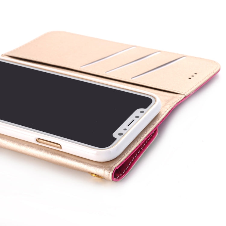 For iPhone X / XS Shoulder Bag Shaped PU Leather Horizontal Flip Protective Case Cover with Card Slots & Wallet
