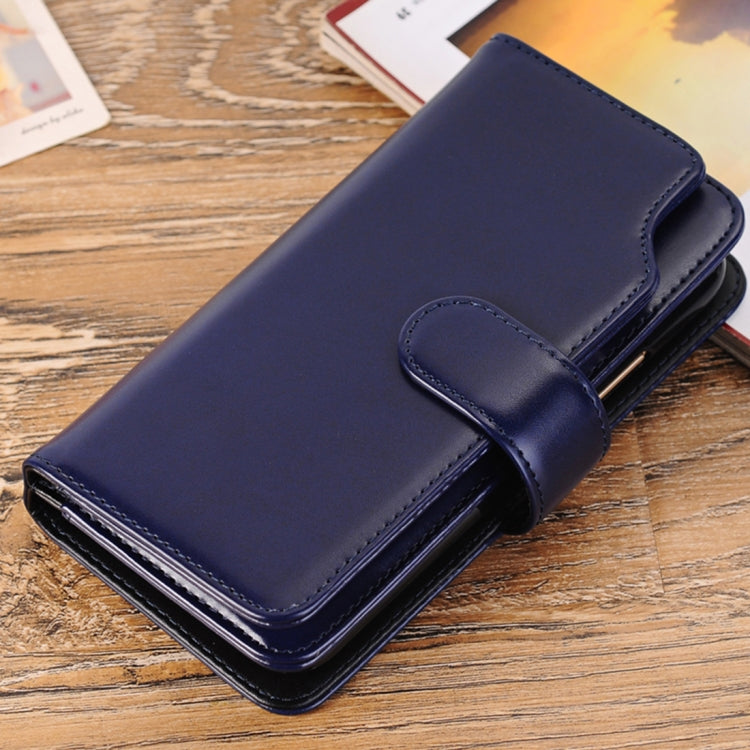 For iPhone X / XS 2 in 1 PU Leather 3-layer Horizontal Flip Protective Case with Card Slots & Wallet