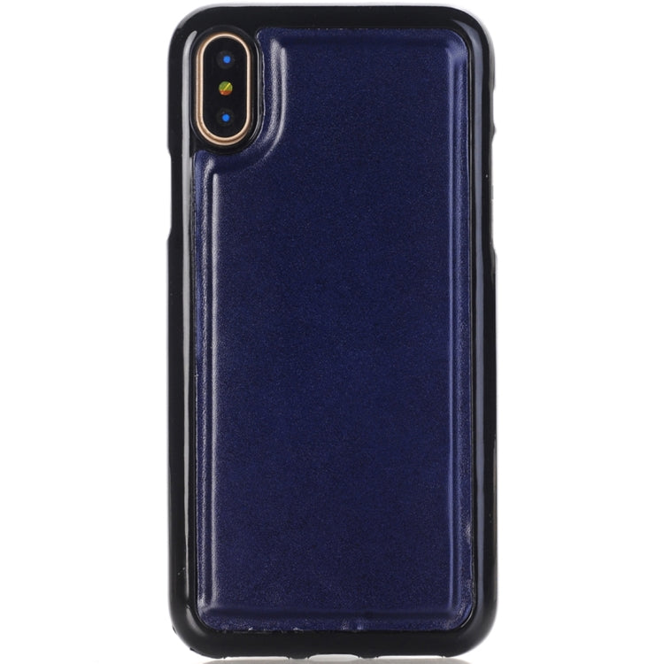 For iPhone X / XS 2 in 1 PU Leather 3-layer Horizontal Flip Protective Case with Card Slots & Wallet