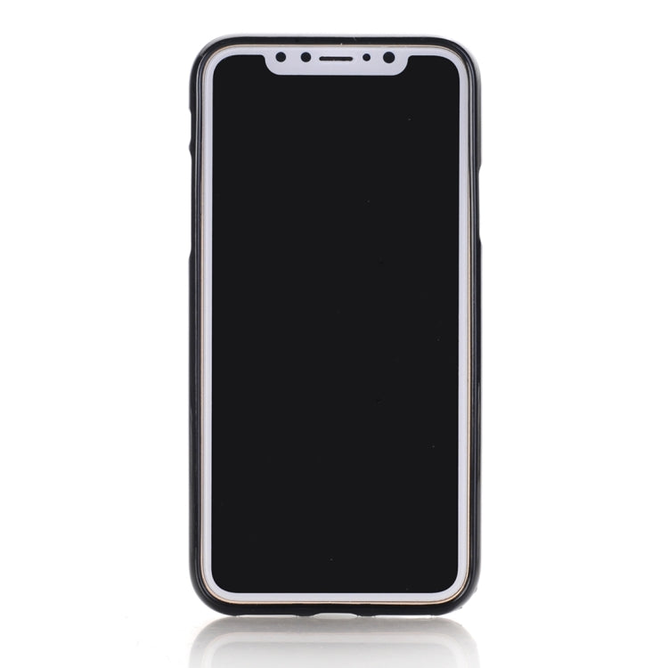 For iPhone X / XS 2 in 1 PU Leather 3-layer Horizontal Flip Protective Case with Card Slots & Wallet