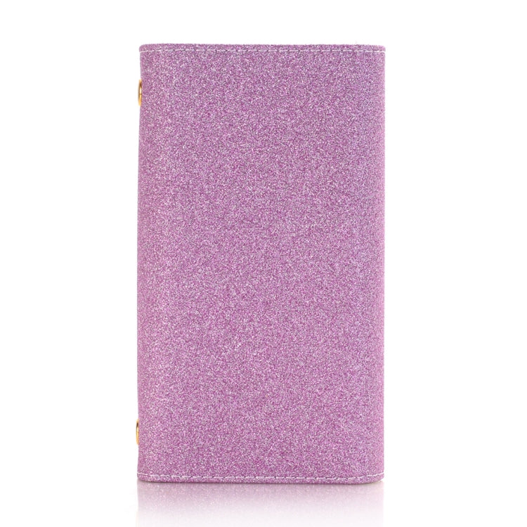 For iPhone X / XS Glitter Powder Frosted Shoulder Bag Horizontal Flip Leather Case Cover with Card Slots