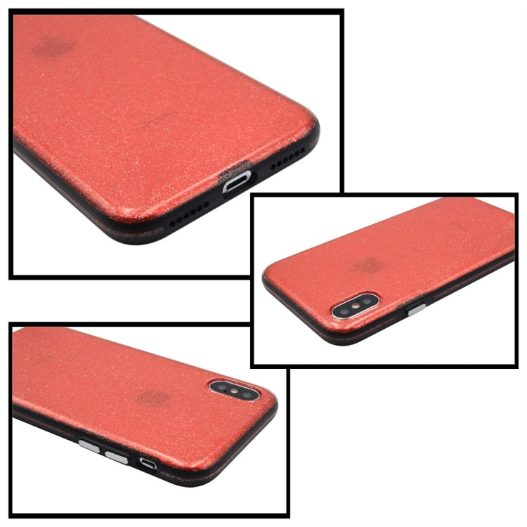 For iPhone X / XS Shimmering Powder PC Protective Back Cover Hard Case