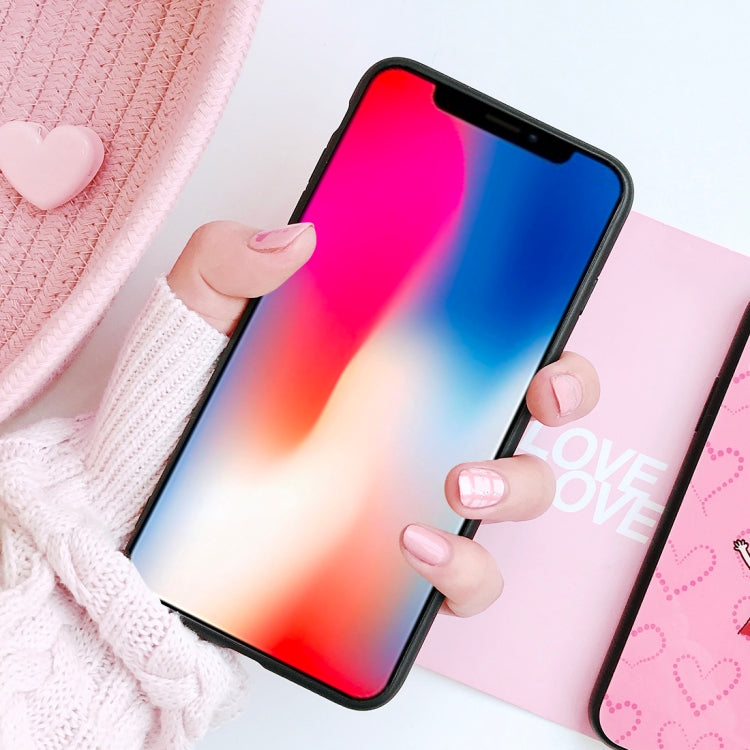 For iPhone X / XS Sweet Girl Pattern Case