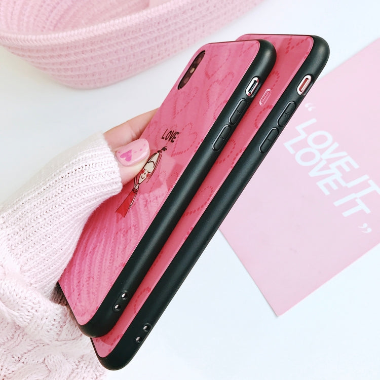 For iPhone X / XS Sweet Girl Pattern Case