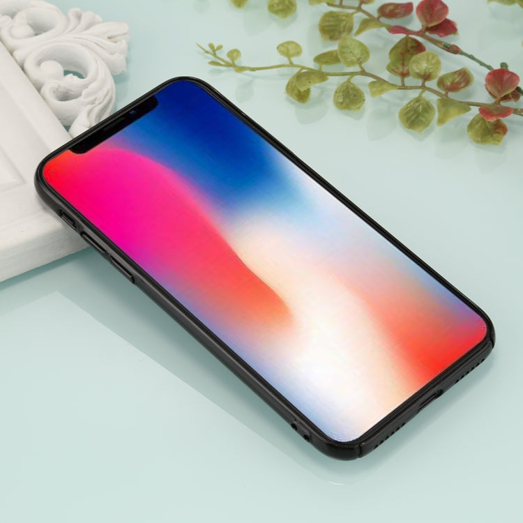 For iPhone X / XS Fully Wrapped Drop-proof Electroplating PC Protective Case Back Cover