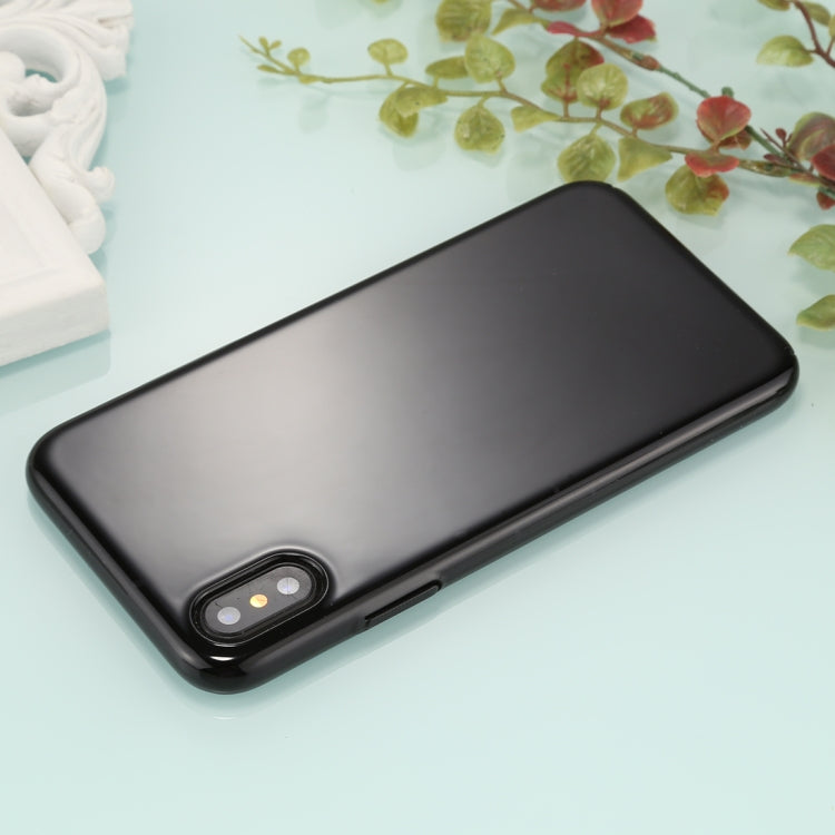 For iPhone X / XS Fully Wrapped Drop-proof Electroplating PC Protective Case Back Cover