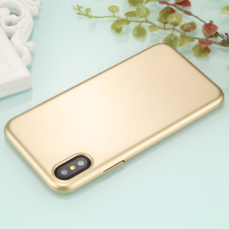 For iPhone X / XS Fully Wrapped Drop-proof Electroplating PC Protective Case Back Cover