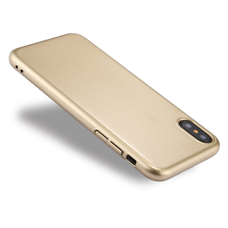 For iPhone X / XS Fully Wrapped Drop-proof Electroplating PC Protective Case Back Cover