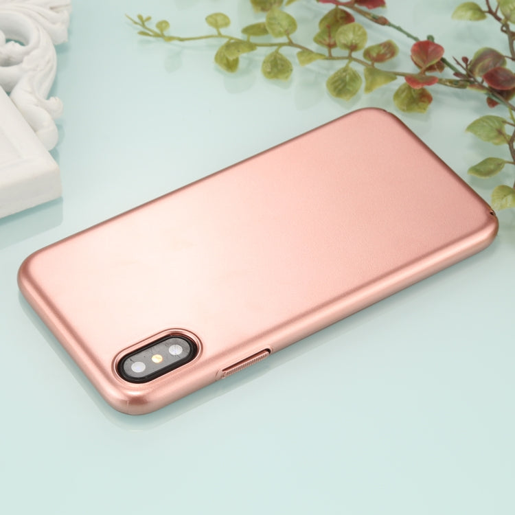 For iPhone X / XS Fully Wrapped Drop-proof Electroplating PC Protective Case Back Cover