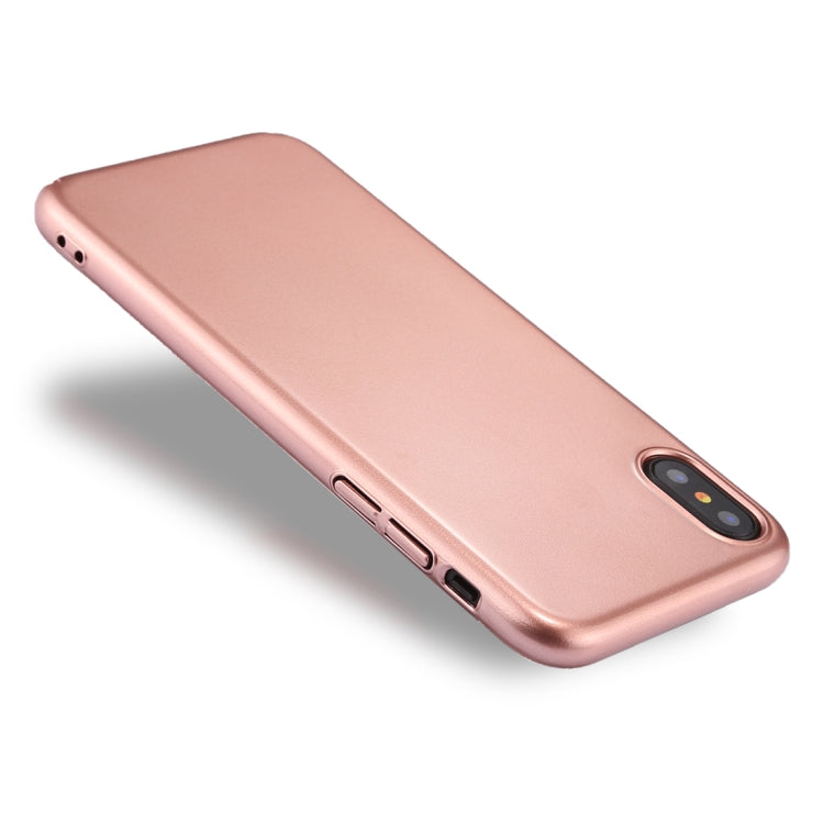 For iPhone X / XS Fully Wrapped Drop-proof Electroplating PC Protective Case Back Cover