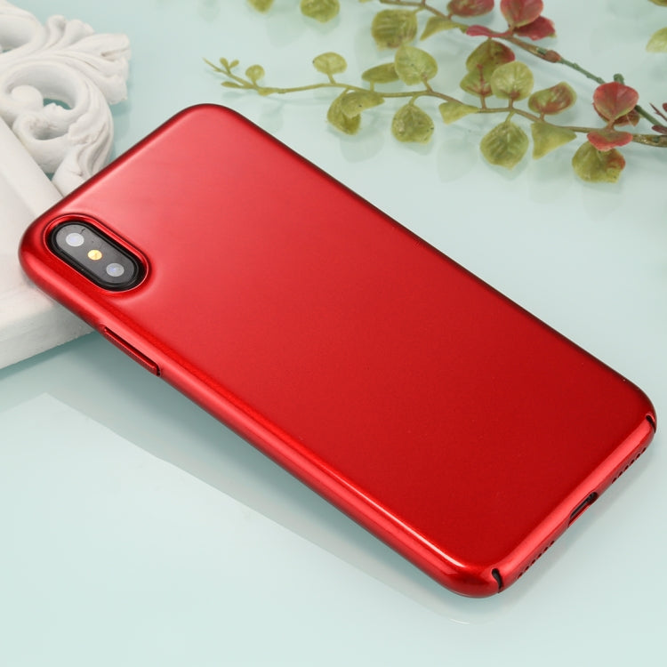 For iPhone X / XS Fully Wrapped Drop-proof Electroplating PC Protective Case Back Cover