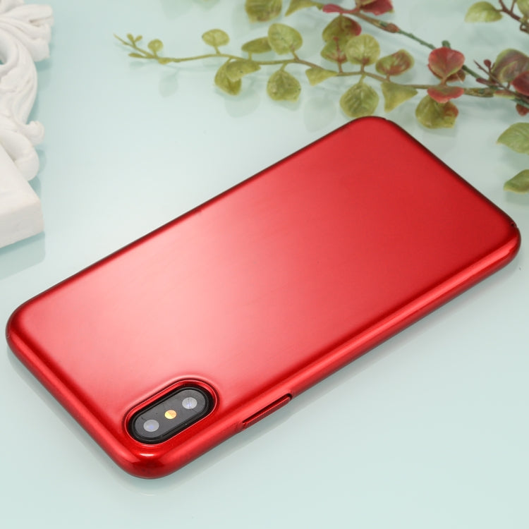 For iPhone X / XS Fully Wrapped Drop-proof Electroplating PC Protective Case Back Cover