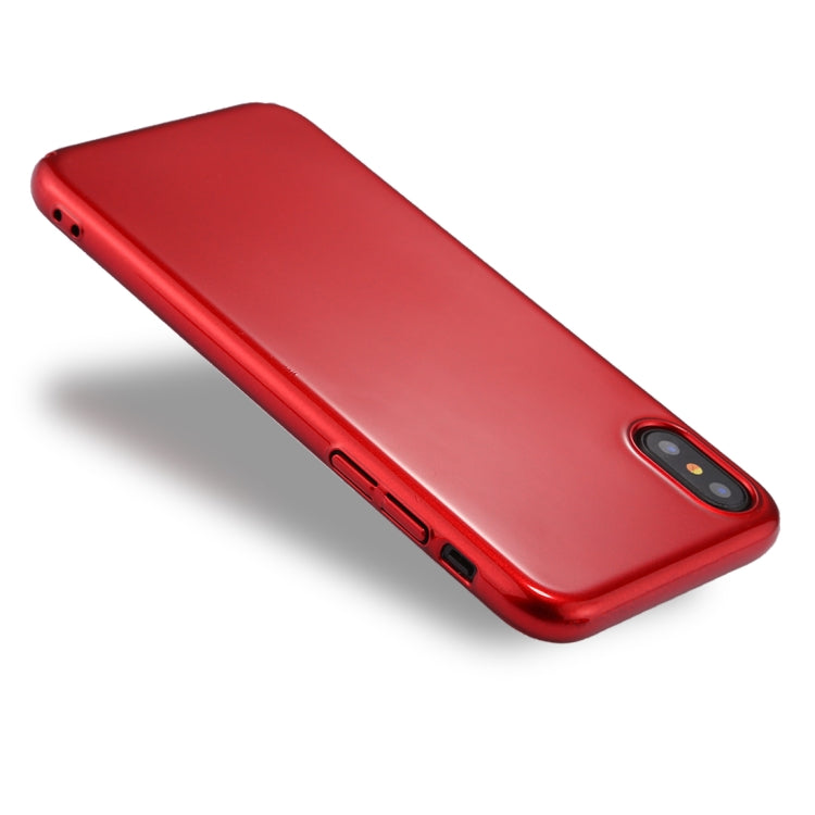 For iPhone X / XS Fully Wrapped Drop-proof Electroplating PC Protective Case Back Cover