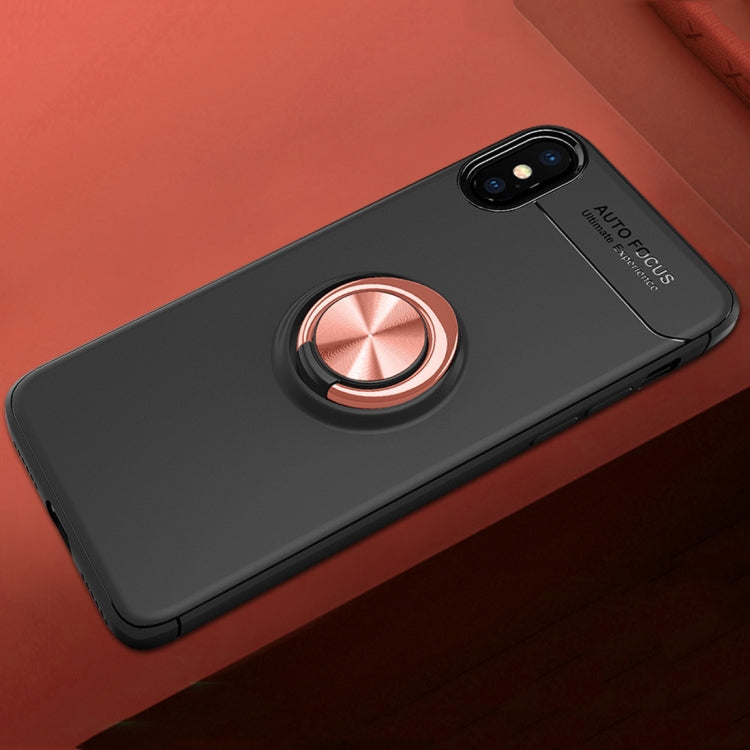 For iPhone X / XS Metal Ring Holder 360 Degree Rotating TPU Case