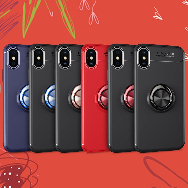 For iPhone X / XS Metal Ring Holder 360 Degree Rotating TPU Case