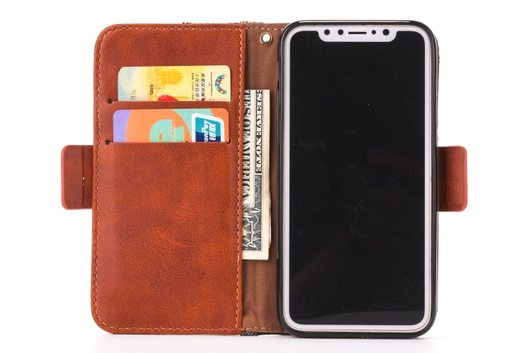 For iPhone X / XS Denim Texture TPU + PU Horizontal Flip Leather Case with Holder & Card Slots & Wallet