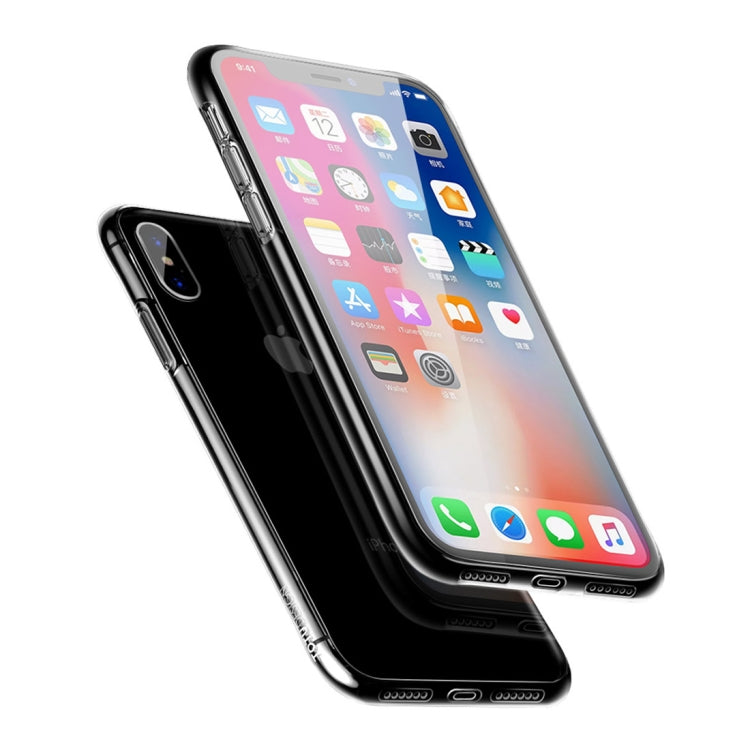 For iPhone X / XS TOTUDESIGN Crystal Shield Series TPU Transparent Soft Case  (Transparent)