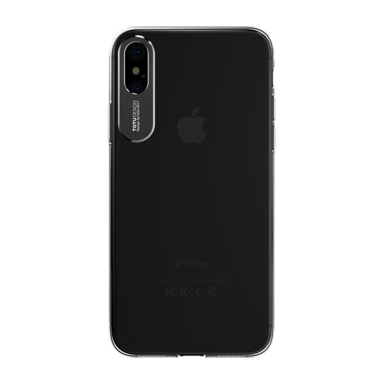 For iPhone X / XS TOTUDESIGN  Clear Crystal Series Transparent PC Protective Case