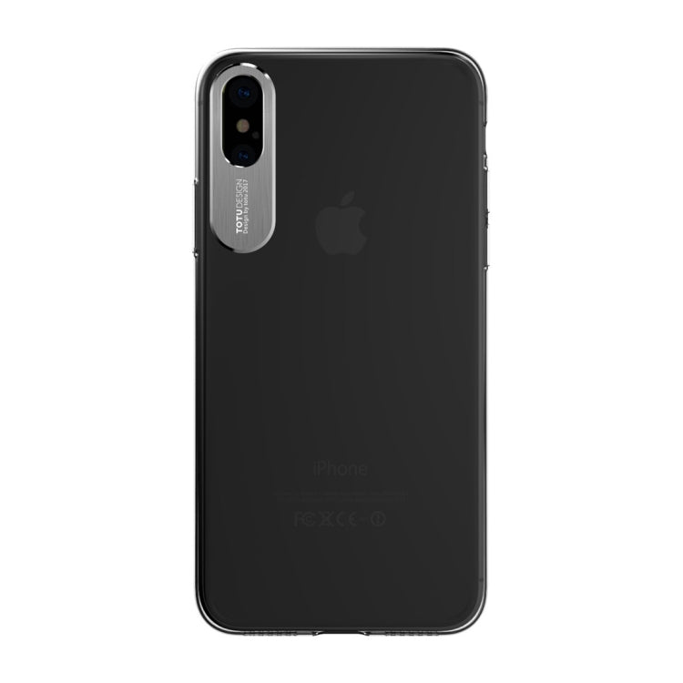 For iPhone X / XS TOTUDESIGN  Clear Crystal Series Transparent PC Protective Case