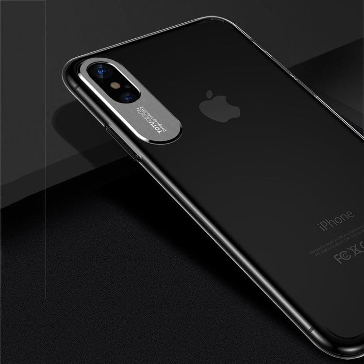 For iPhone X / XS TOTUDESIGN  Clear Crystal Series Transparent PC Protective Case