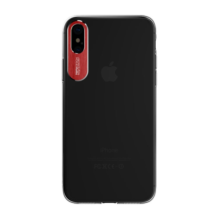 For iPhone X / XS TOTUDESIGN  Clear Crystal Series Transparent PC Protective Case