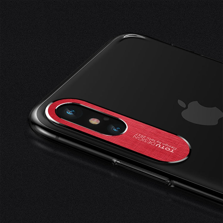 For iPhone X / XS TOTUDESIGN  Clear Crystal Series Transparent PC Protective Case