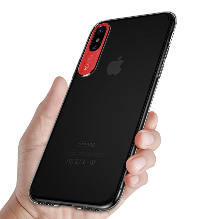 For iPhone X / XS TOTUDESIGN  Clear Crystal Series Transparent PC Protective Case