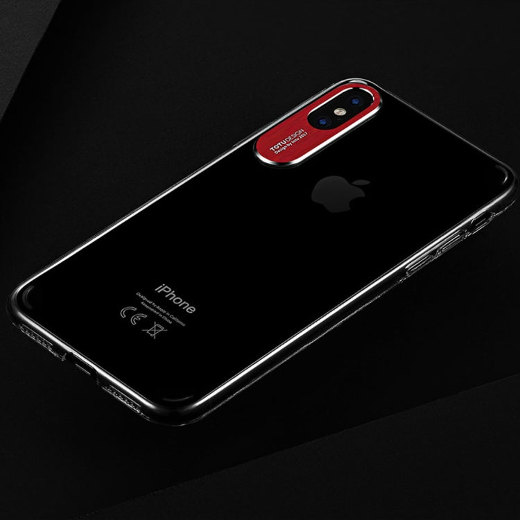For iPhone X / XS TOTUDESIGN  Clear Crystal Series Transparent PC Protective Case