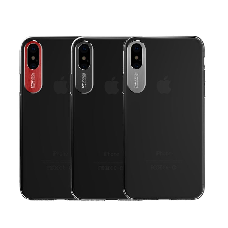For iPhone X / XS TOTUDESIGN  Clear Crystal Series Transparent PC Protective Case
