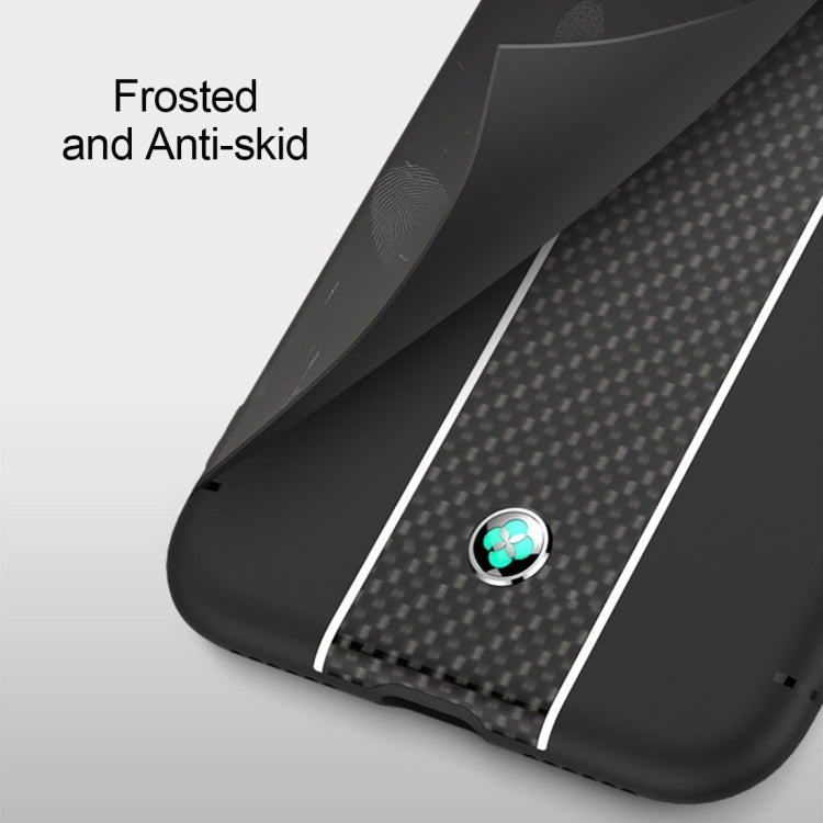 For iPhone X / XS TOTUDESIGN Colourful Series TPU+PC+Carbon Fibre Protective Case