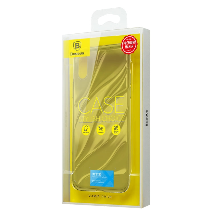 For iPhone X / XS Baseus Flowing Water Pattern TPU Case