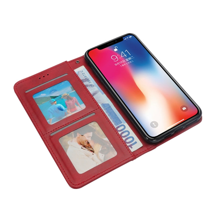 For iPhone X / XS Splicing Horizontal Flip PU Leather Case with Holder & Card Slots & Wallet & Photo Frame