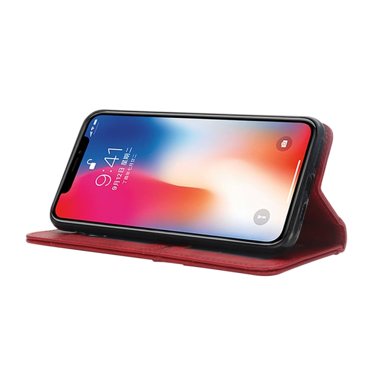 For iPhone X / XS Splicing Horizontal Flip PU Leather Case with Holder & Card Slots & Wallet & Photo Frame