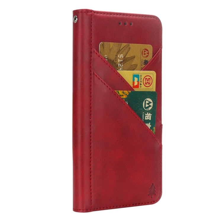 For iPhone X / XS Splicing Horizontal Flip PU Leather Case with Holder & Card Slots & Wallet & Photo Frame